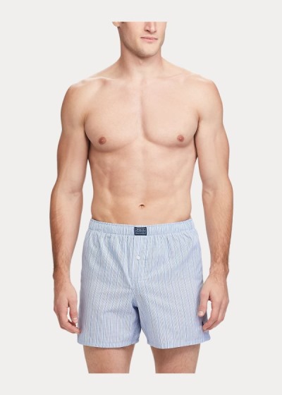 Boxer Polo Ralph Lauren Hombre Azules / Rayas - Striped Woven - OWIVZ9105